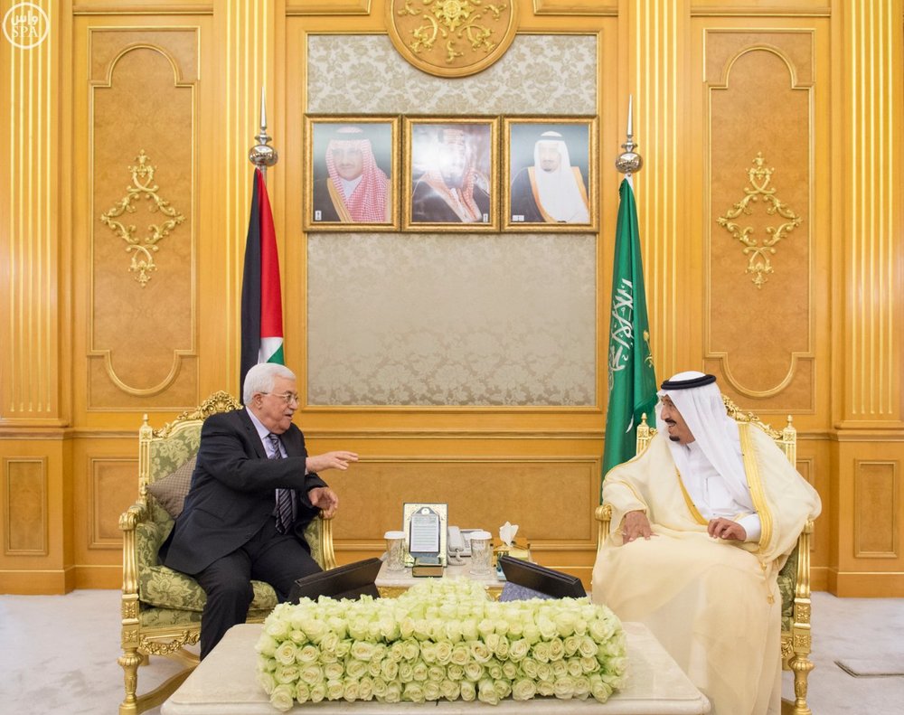 پادشاه عربستان با رئیس تشکیلات خودگردان فلسطین دیدار کرد 