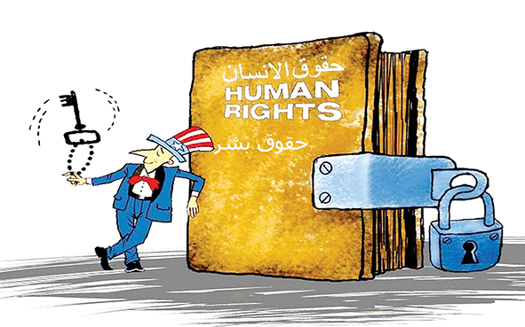 حقوق بشرآمریکایی بهانه‏ ای‎ برای مبــارزه با انقلاب اسلامی 