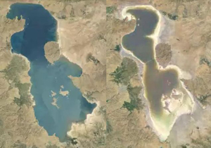 تراز دریاچه ارومیه افزایش ۵۲ سانتی متری داشته است