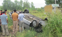 وقوع ۳ حادثه واژگونی خودرو در جاده‌های گیلان/ ۳ نفر کشته شدند