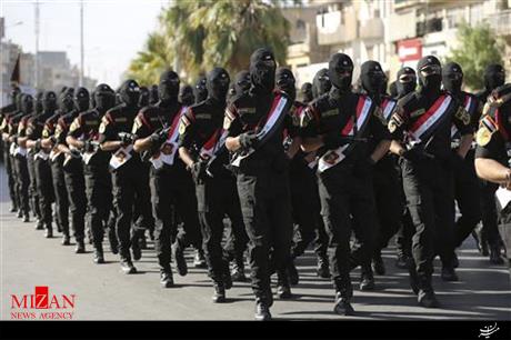 نیروهای عراقی در خیابان‌های بغداد رژه نظامی برگذار کردند+ تصاویر