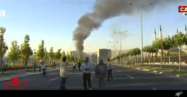 ساقط شدن بالگردی که مجلس ترکیه را هدف قرار داد