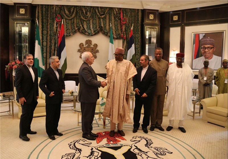 دیدار ظریف با رئیس جمهور و وزیر خارجه نیجریه 