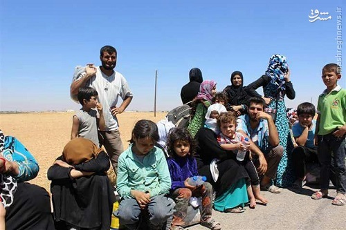 فرار غیرنظامیان منبج از چنگ داعش+عکس 