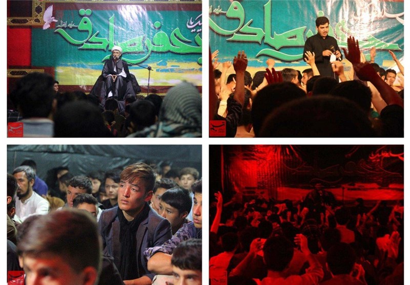 مراسم شهادت امام جعفر صادق (ع) در غرب افغانستان + تصاویر 