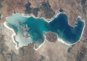  افزایش ۵۵ سانتی متری سطح تراز دریاچه ارومیه 