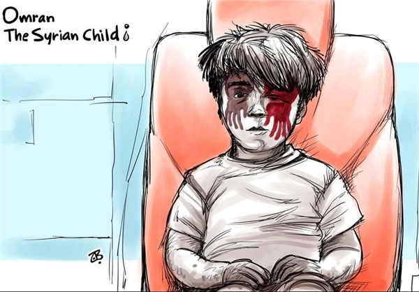 واکنش کارتونیست‌های جهان به مظلومیت کودکان سوری + تصاویر