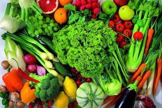  خواص میوه‎ها و سبزیجات براساس رنگ‌هایشان 