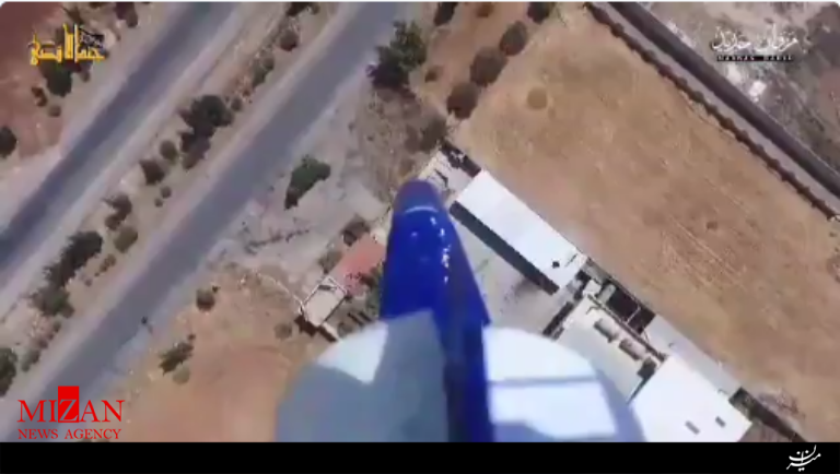  هواپیمای بدون سرنشین گروهک تروریستی جندالاقصی بر فراز آسمان سوریه + تصاویر