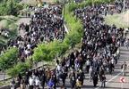 پیاده روی همگانی ۷۰ هزار نفری در گلبهار برگزار شد
