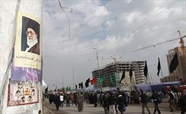 ابراز علاقه به رهبر انقلاب در راهپیمایی اربعین حسینی + تصاویر