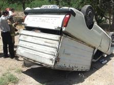 یک کشته بر اثر واژگونی خودرو در محور نیشابور- مشهد