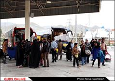 بازگشت مسافران نوروزی در مشهد/گزارش تصویری