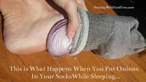 هنگام خواب لایه‌های پیاز در جوراب خود بگذارید!