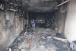 آتش سوزی و مرگ دردناک یک جوان در مغازه تعویض روغنی