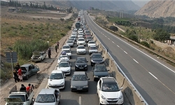 ترافیک نیمه سنگین در جاده شاهرود - مشهد