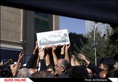 پیکر مطهر دو شهید گمنام روز یکشنبه در شهرستان فیروزه تشییع و به خاک سپرده شد