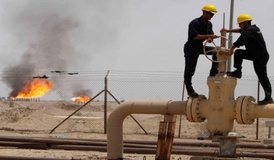 آتش سوزی در میدان نفتی کرکوک عراق