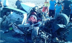 سقوط پژو ۴۰۵ به دره و کشته شدن ۴ نفر در انفجار خودرو