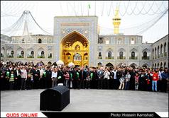 مراسم تشییع پیکر آیت الله خزعلی در مشهد / گزارش تصویری