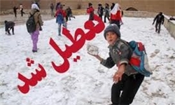 بارش برف مدارس برخی شهرهای آذربایجان غربی را تعطیل کرد