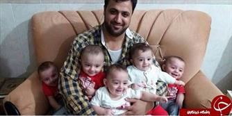 پدر پنج قلوها در سوریه شهید شد+عکس