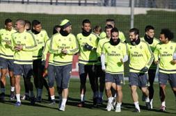 جلسه ویژه کریستیانو رونالدو با بازیکنان رئال مادرید در تمرین