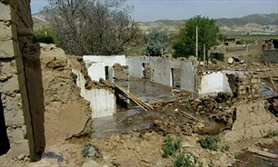 سرریز آب سد، ۲ روستا را زیر آب برد