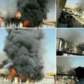 آتش‌سوزی در کمپ مسکونی کارکنان پارس‌جنوبی+عکس