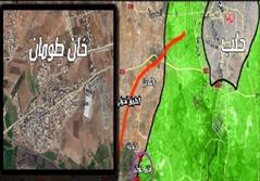 توضیحات یک منبع سوری درباره تعداد نیروهای "جیش الفتح" در شهرک "خان طومان"