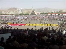 جشن سالگرد ملی در یمن برگزار شد/انصار الله: دشمن وحدت یمن را نشانه گرفته است