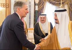 دیدار هاموند با شاه سعودی