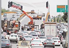 انسداد پل روگذر میدان آزادی مشهد به مدت ۳۰ روز