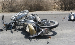 فوت یک تن بر اثر واژگونی موتورسیکلت
