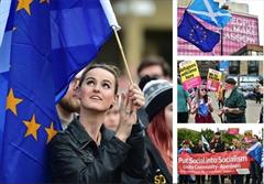تظاهرات اسکاتلندی‌ها به نتایج همه‌پرسی