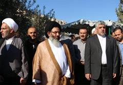 سفیر ایران در مزار شهدای السیده زینب (ع) حضور یافت+ تصاویر