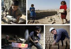 کودکان کار قربانیان اصلی در افغانستان + تصاویر