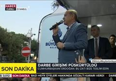 اردوغان: آمریکا گولن را تحویل ترکیه دهد/ یلدریم: مردم به میادین شهر سرازیر شوند/ ترکیه مرز خود با سوریه را بست/ بازداشت ۲۸۳۹ کودتاچی