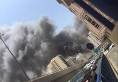 آتش‌سوزی بزرگ در یک هتل مکه + تصاویر