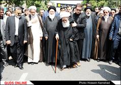 تشییع شهدا در اجتماع عظیم صادقیون مشهد/گزارش تصویری