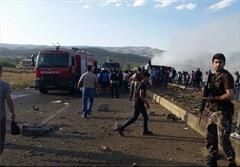 انفجار اتوبوس پلیس ترکیه توسط پ.ک.ک ۵ کشته و ۴ زخمی برجای گذاشت