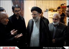 دیدار صمیمی تولیت آستان قدس رضوی حجت الاسلام رئیسی  با خانواده جانباز شهید بابا رجب محمدزاده