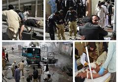 تصاویر/ انفجار وحشتناک و ناجوانمردانه بیمارستان پاکستان