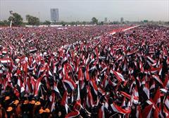 حضور میلیونی یمنی‌ها در صنعاء + تصاویر
