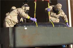 آخرین ذخایر تسلیحات شیمیایی لیبی به آلمان انتقال یافت