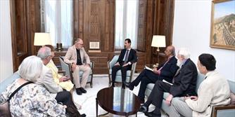 اسد با هیاتی انگلیسی دیدار کرد