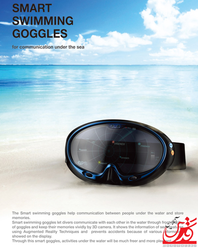 عینک فوق پیشرفته برای شنا و غواصی + عکس