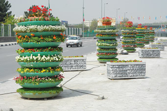  گل آرایی مشهد در نوروز 91