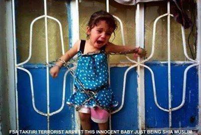 شکنجه دختربچه شیعی توسط وهابی ها + عکس