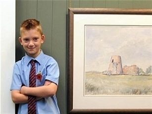 نقاش ۹ ساله همه را شگفت‌زده کرد + عکس